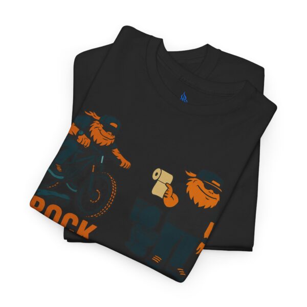 t shirt enduro mountain biking bigfoot rock, paper, scissors design