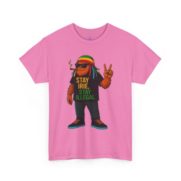 stay irie unisex heavy cotton tee, relaxed vibe shirt, casual wear, gift for music lovers, festival outfit, streetwear