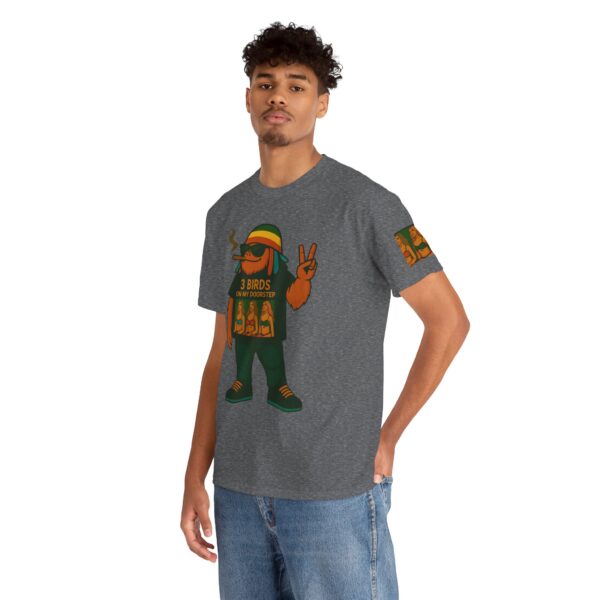 rasta bigfoot unisex tee 3 birds on my door step reggae quirky fun hardcore