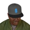 stylish embroidered snapback cap, perfect for casual outings, streetwear, gift ideas, or events