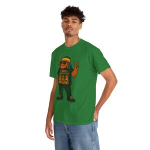 rasta bigfoot unisex tee 3 birds on my door step reggae quirky fun hardcore