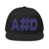 embroidered flat bill cap ahd,flat peak
