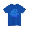 late night dopamine club tee, unisex heavy cotton t shirt, relaxed fit, fun club apparel, casual wear, music lover gift